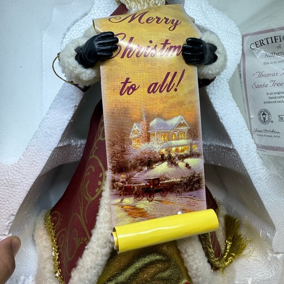 Thomas Kinkade Santa Tree Topper New - Picture 5 of 8